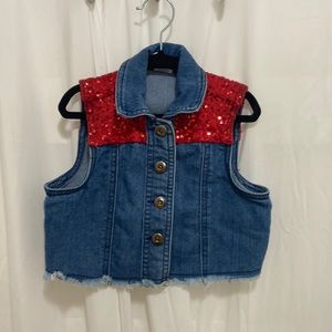 Girls 2-3T Denim Vest